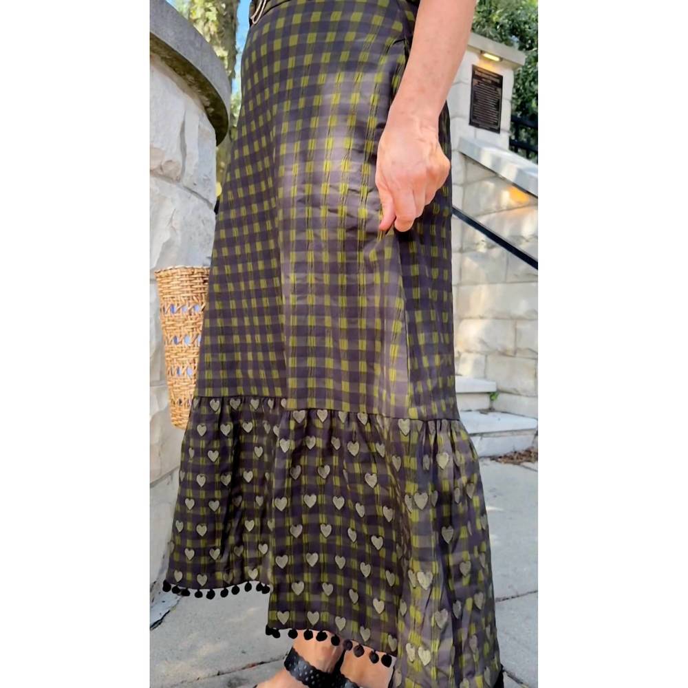 NEW EMILY LOVELOCK margaret plaid skirt